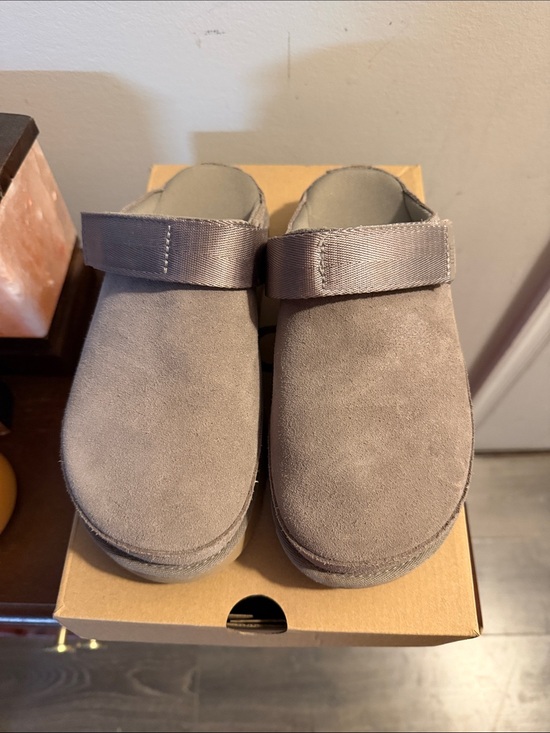 UGG Shoes - UGG Women's Taupe Suede Clog Mules